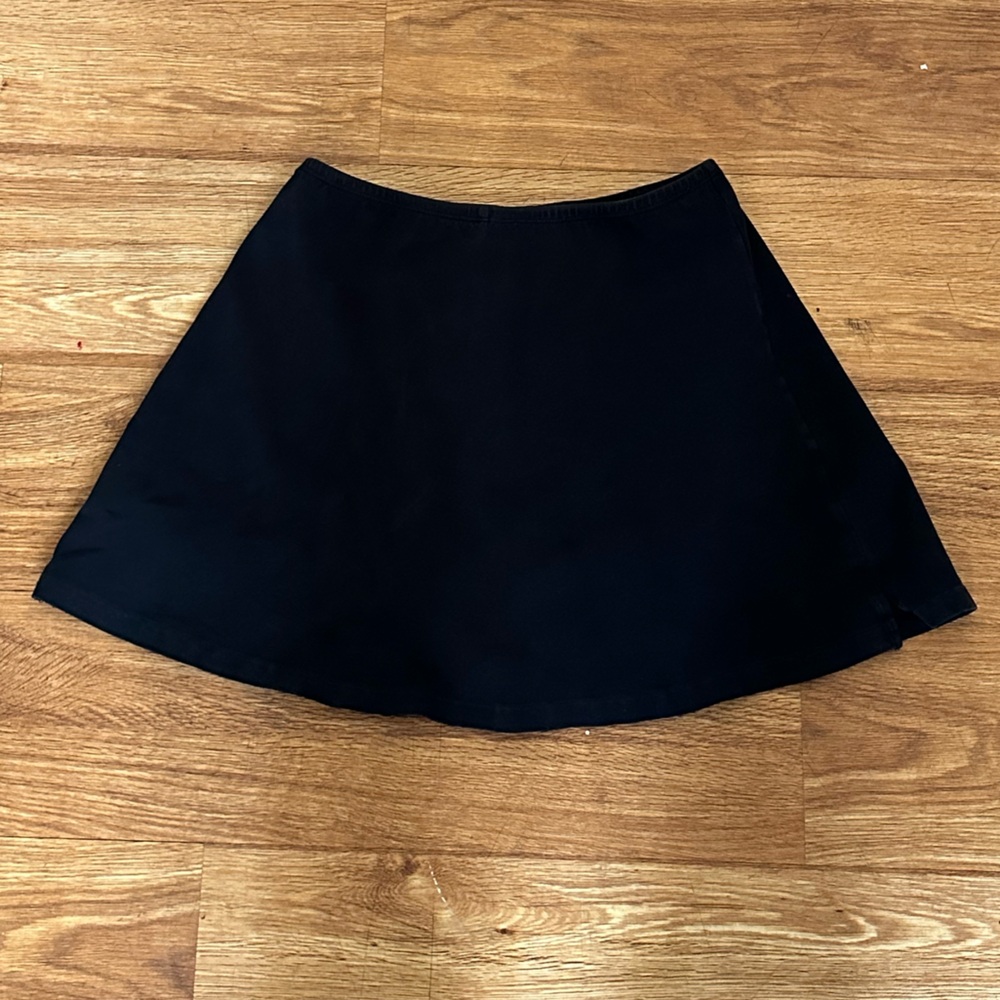 LA APPAREL cotton cheer skort black